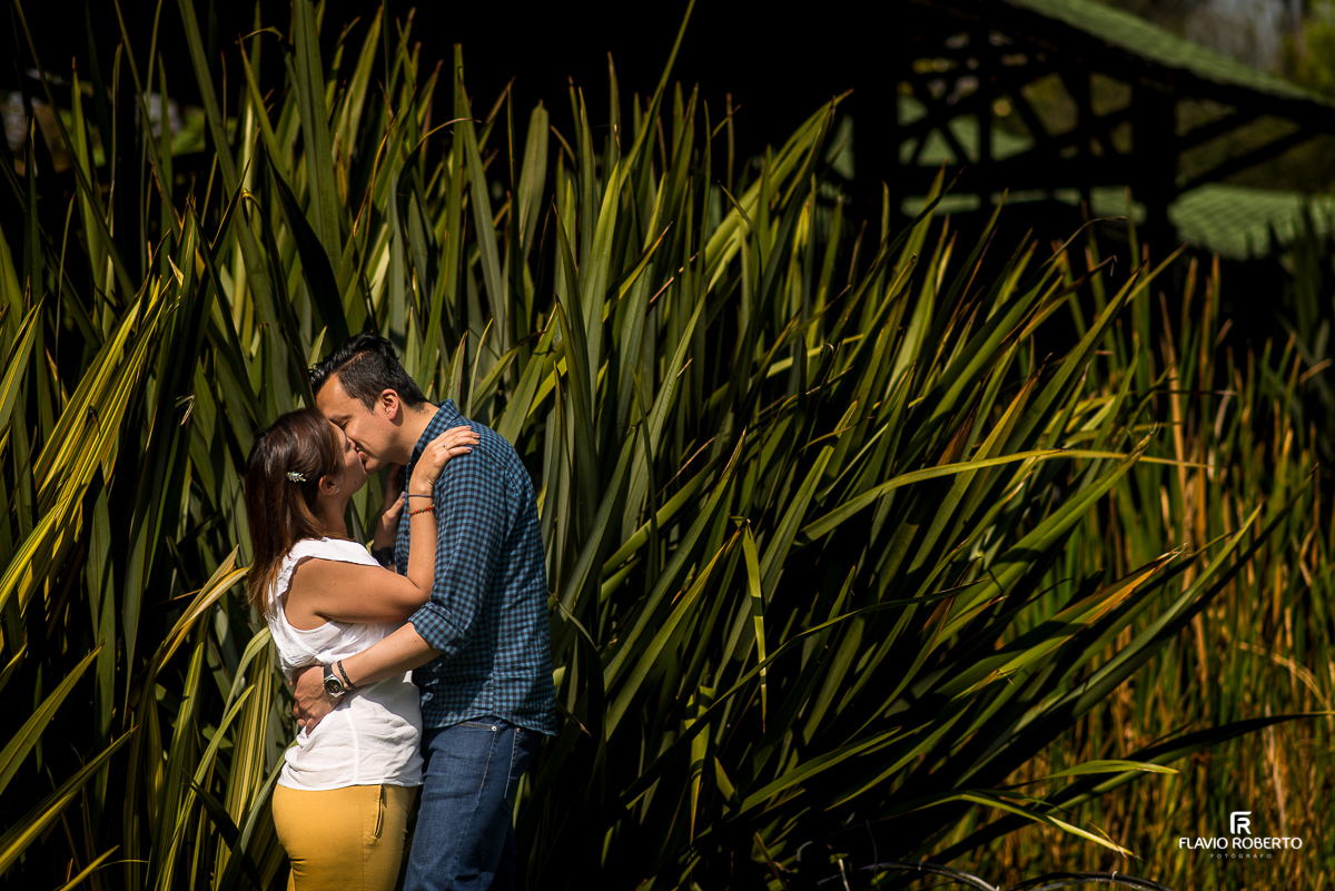 casal se beijando no parque