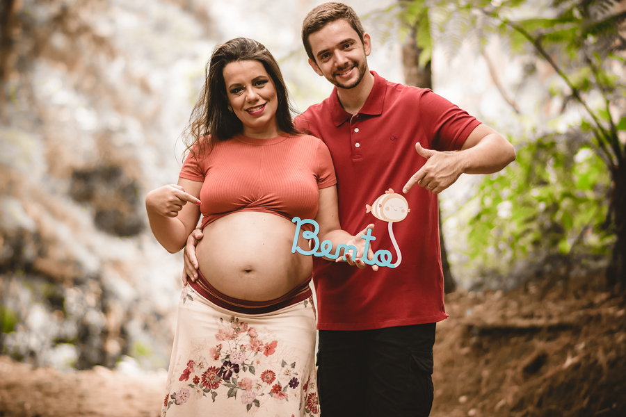 gestante clarissa pai tiago bento trajano de moraes horto municipal fotografia de casamento