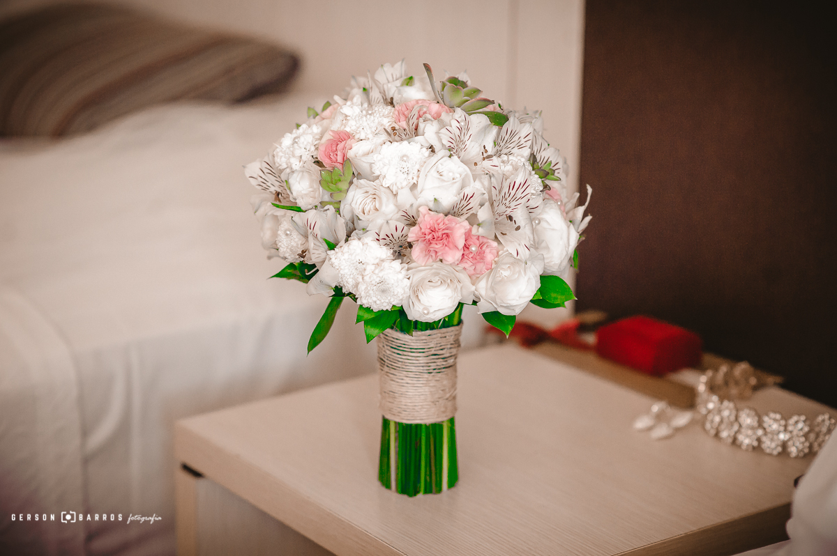 Buquet da noiva em Macaé aguardando a hora