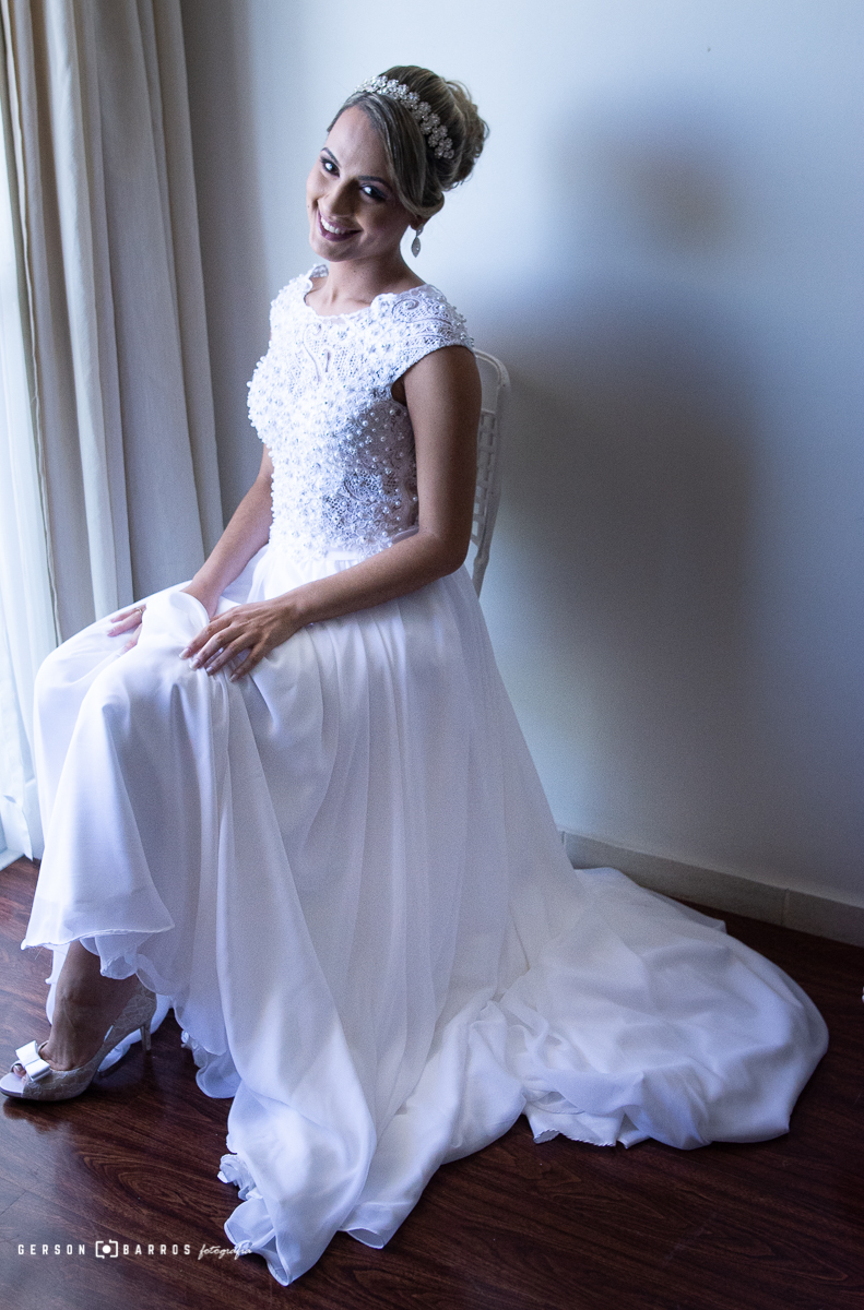 noiva sendo fotografada para making off