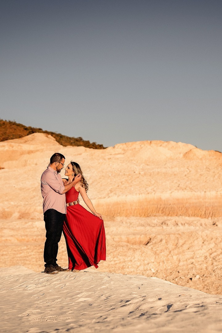 Ensaio pré wedding fotográfico de casal no Dunas de Areia Brasília DF