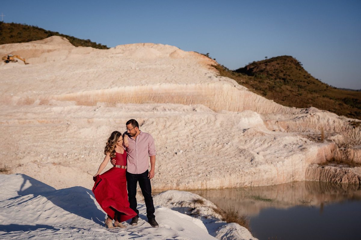 Ensaio fotográfico de casal no Dunas de Areia Brasília DF