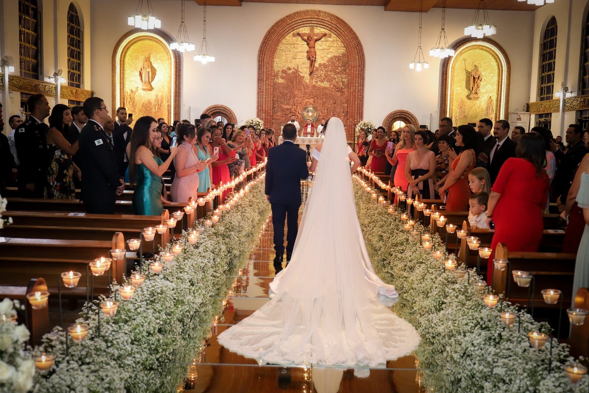 Casamento Militar com teto de aço na Igreja São Judas Tadeu em Brasília Df