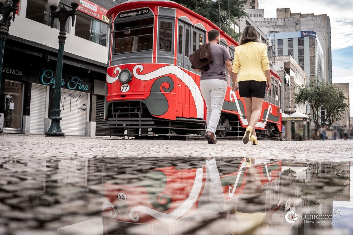 Bondinho da XV fica no Centro de Curitiba