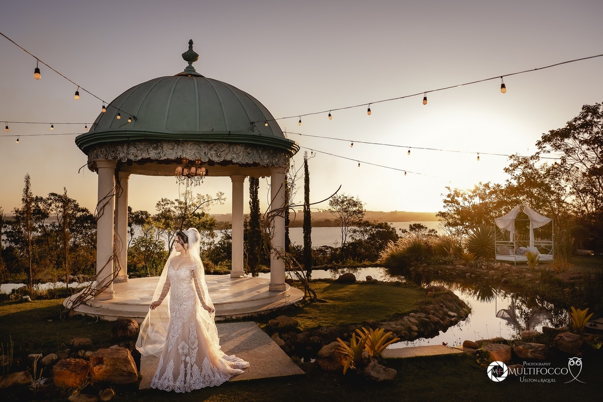 Previa de noiva no Villa Giardini com por do sol