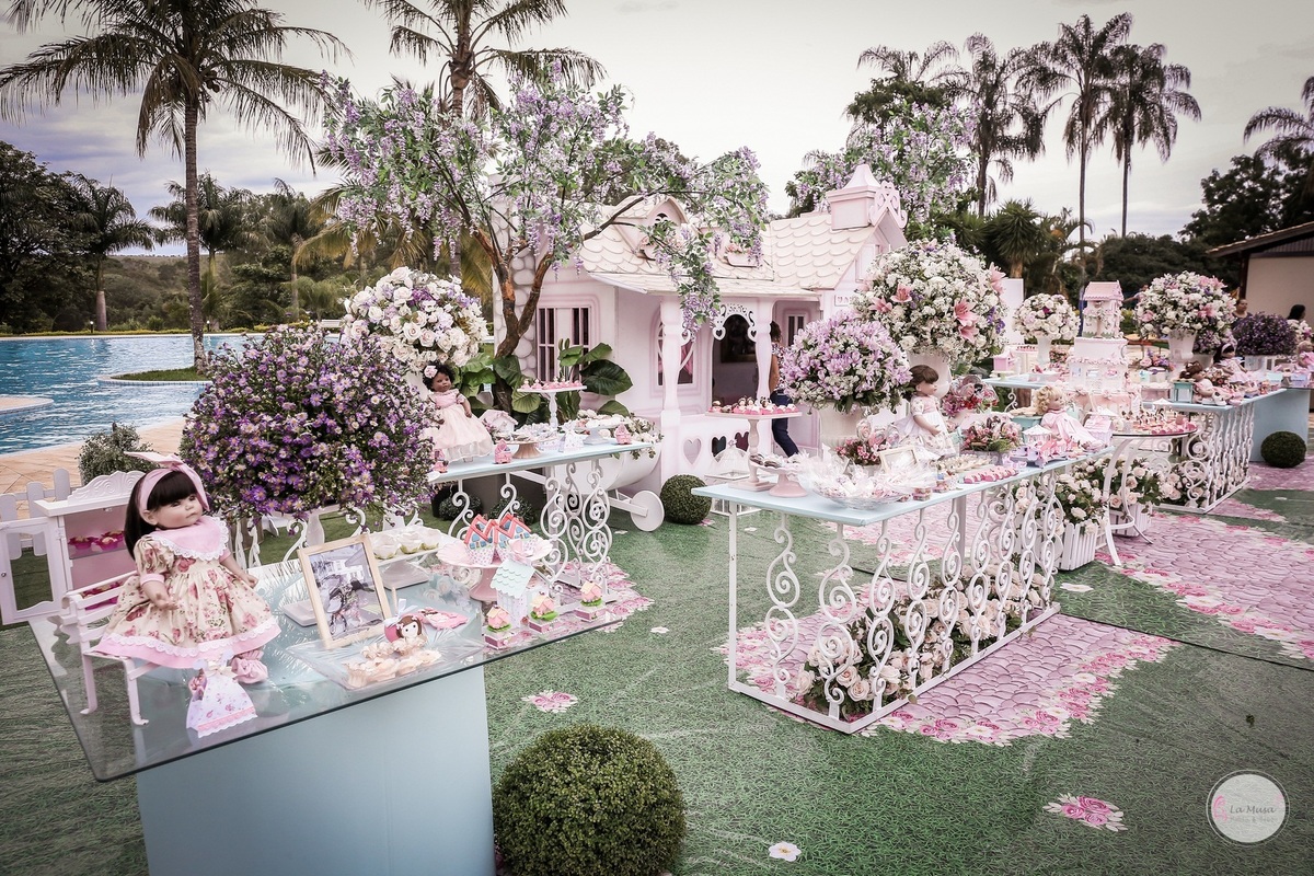 Festa Casa de boneca, lamusa, Mabel Manzi Decorações, haras do morro, festa menina, festa infantil