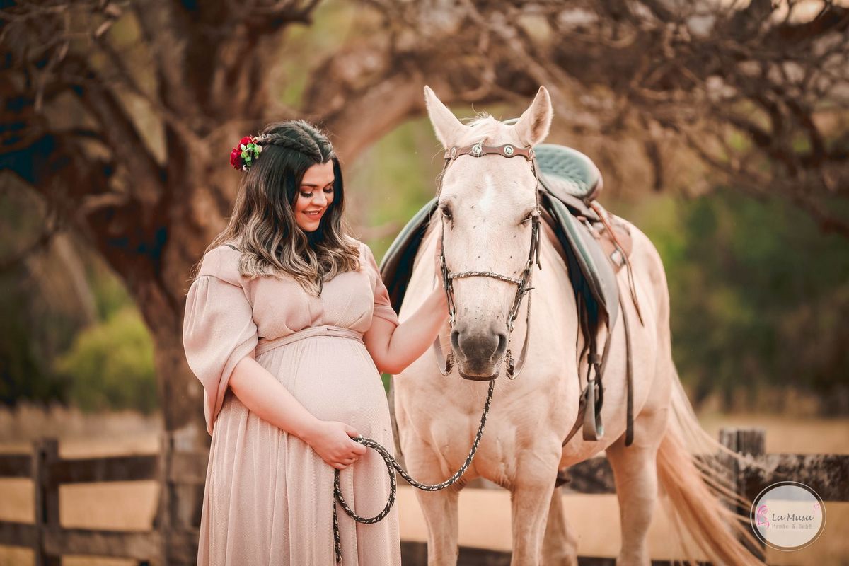 Gestante Haras do Morro, Fotos gestante quarto, fotos gestante com cavalo, ensaio de gravida Brasilia