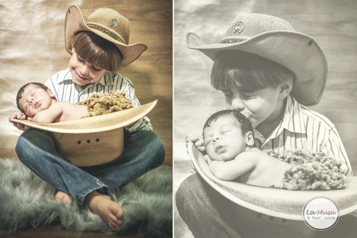 Tomas Newborn-fotos recém-nascido-bebê caubói-fotos estúdio-mamãe de menino-fotos de bebês-LaMusa-df