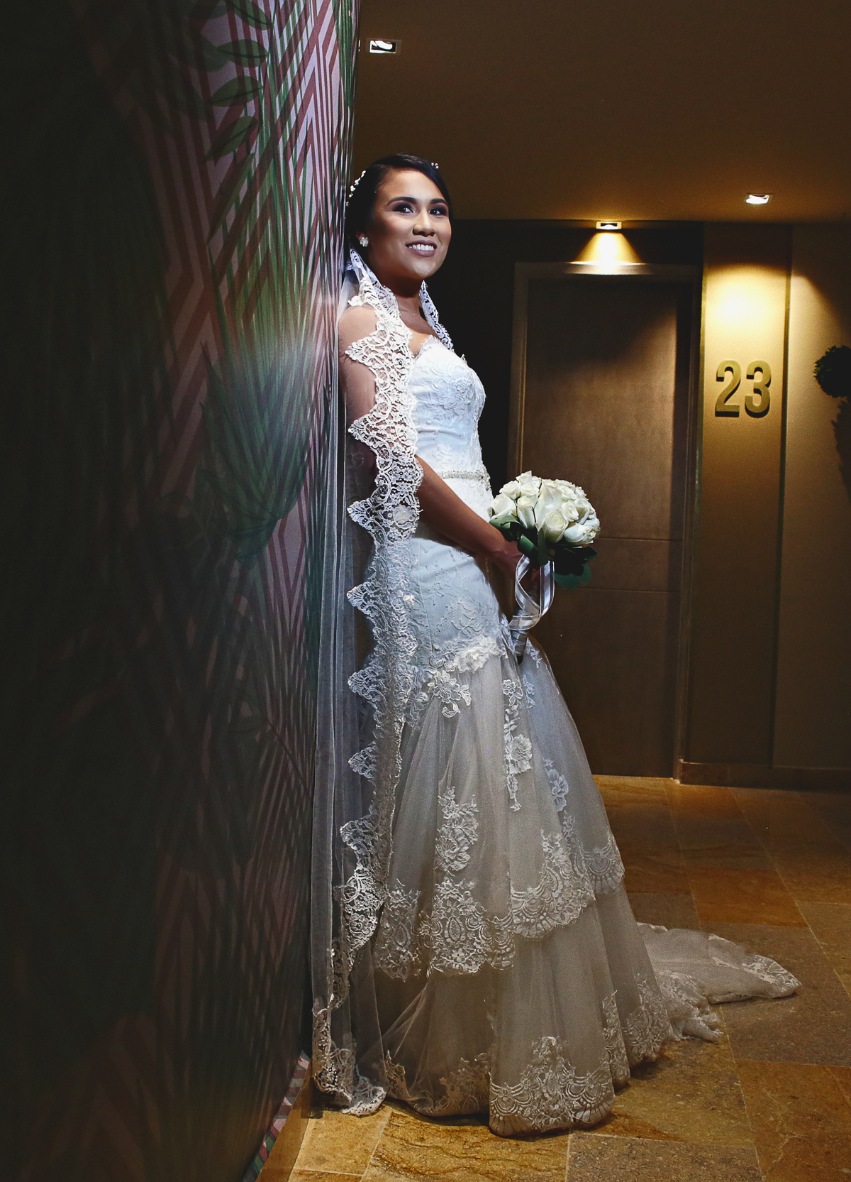 La linda novia Karim.