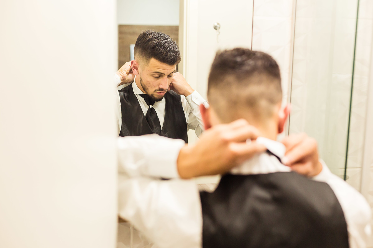 Casamento em Pelotas Making of do noivo