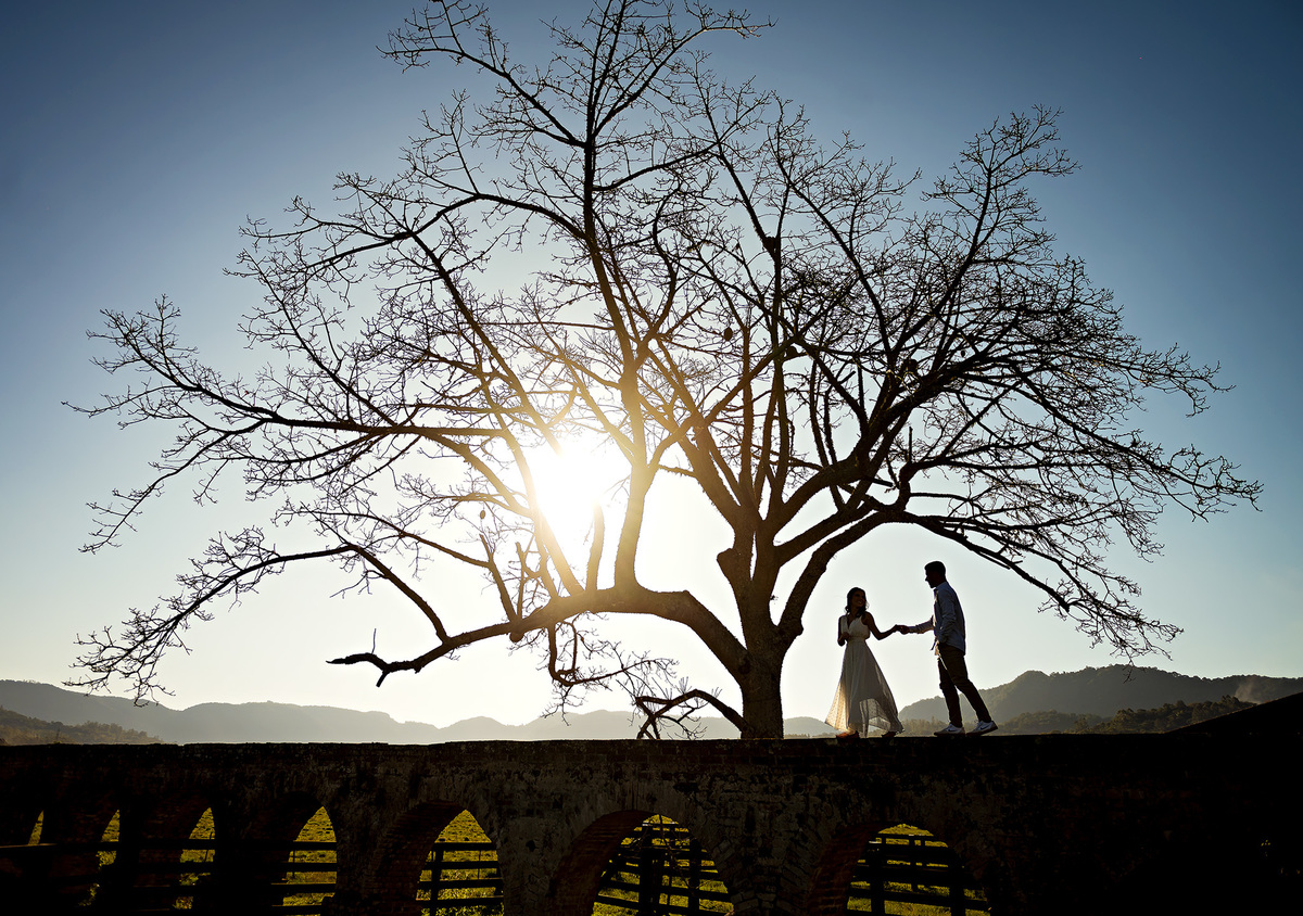 pré-wedding no aqueduto em Candelária