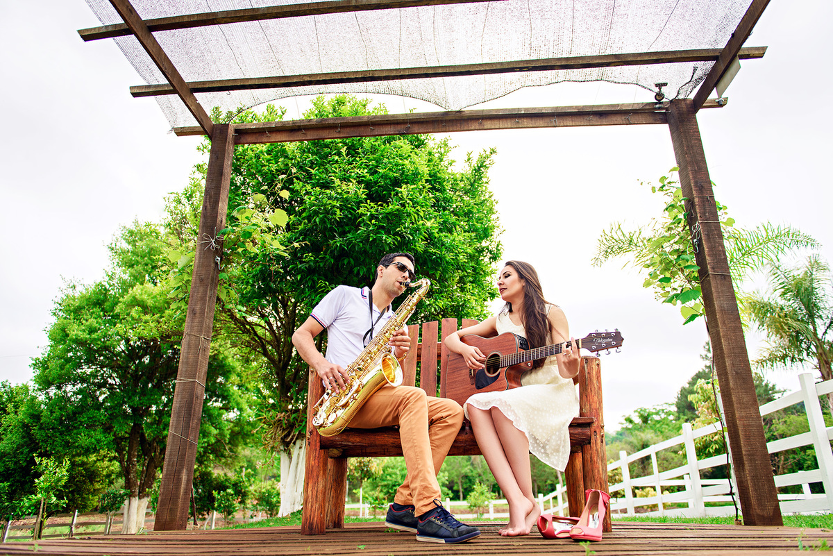 sax e violão pré wedding