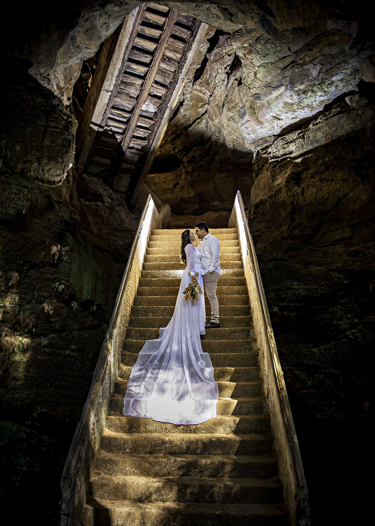 fotos pre casamento na gruta de nova esperança