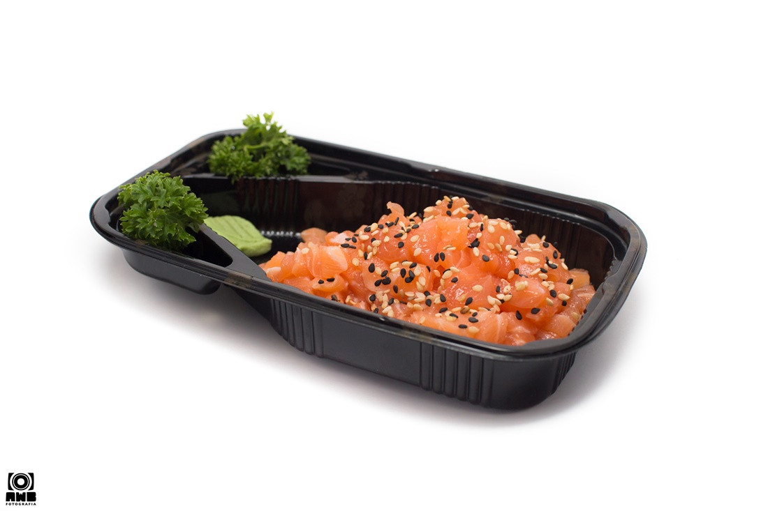 Batidinho de Salmão com gergelim