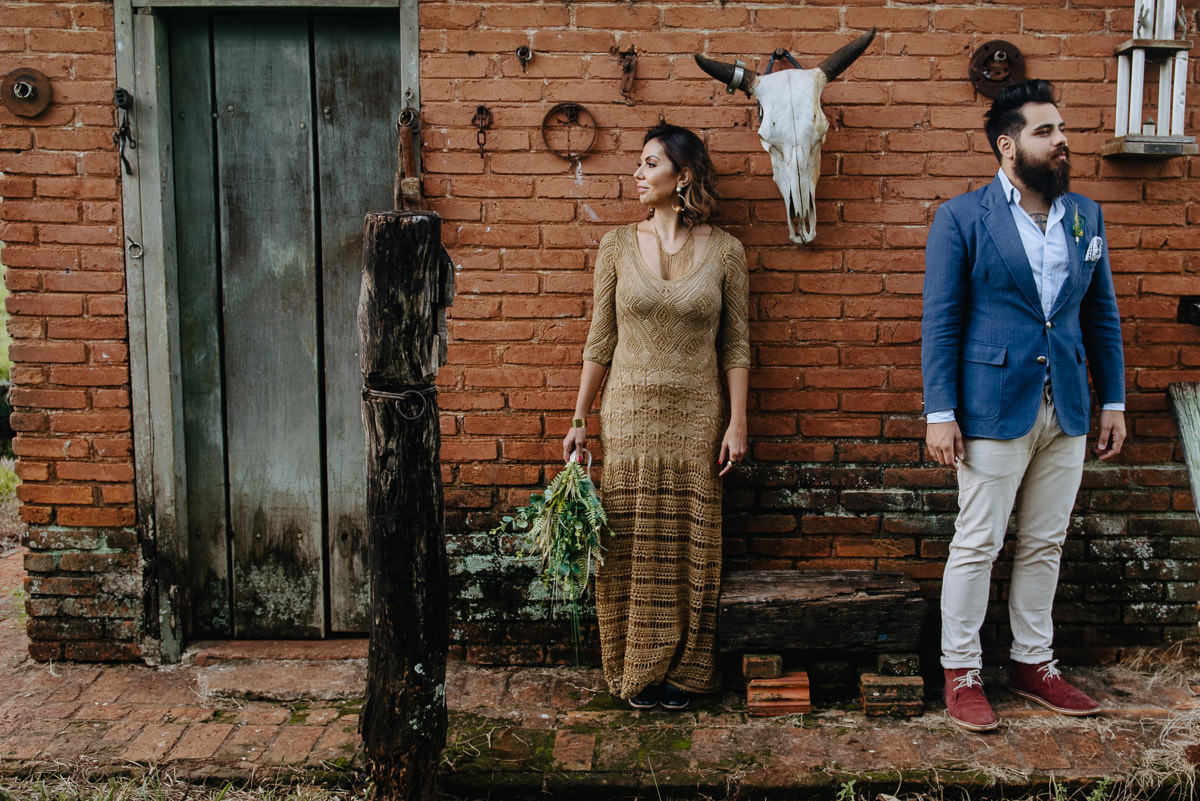ensaio que aconteceu na usina indiana casal com estilo folk