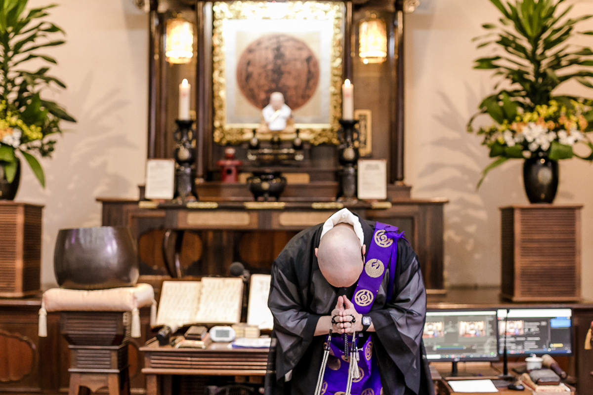 Batizado do Fábio que aconteceu na Catedral Budista Nikkyoji em São Paulo SP
