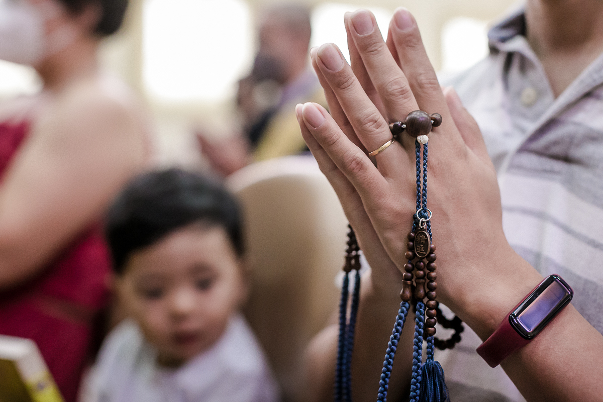 Batizado do Fábio que aconteceu na Catedral Budista Nikkyoji em São Paulo SP