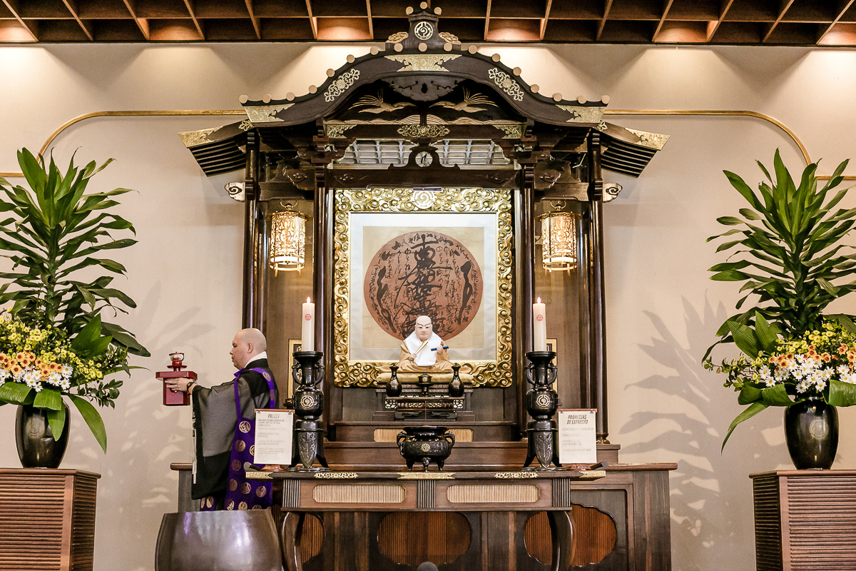 Batizado do Fábio que aconteceu na Catedral Budista Nikkyoji em São Paulo SP