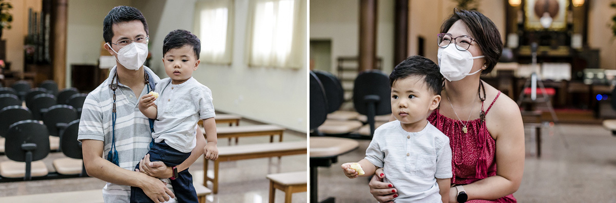 Batizado do Fábio que aconteceu na Catedral Budista Nikkyoji em São Paulo SP