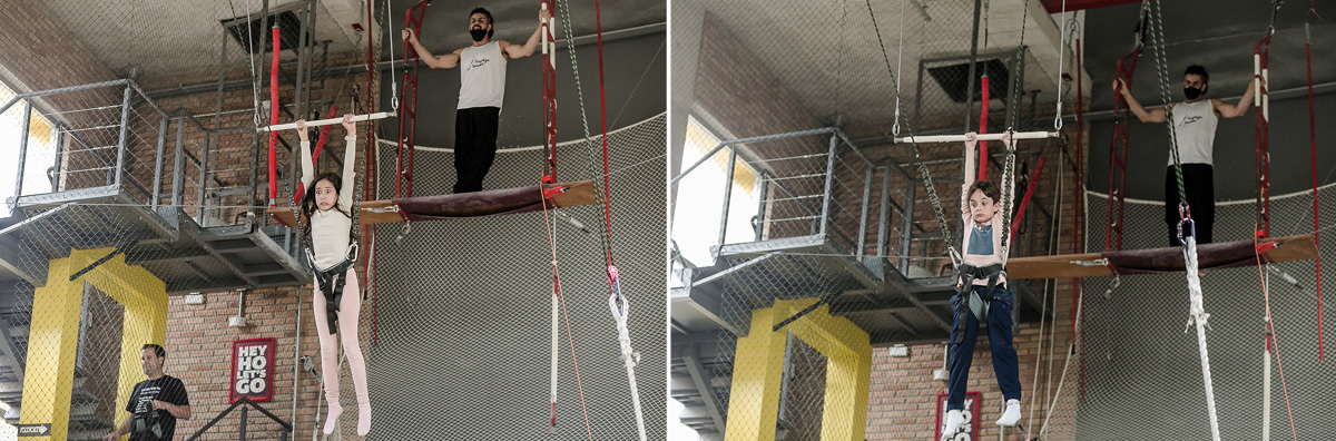 Fotos do aniversário de 9 anos da Luisa na Escola de artes circenses trapézio voador jardim guedala sao paulo sp