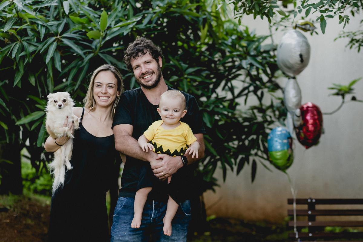 retrato em familia no condominio