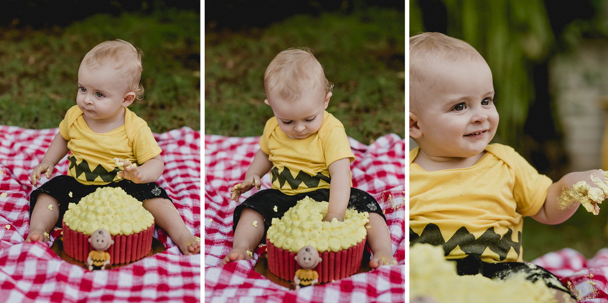 afundando a Mao no bolo e dando muitas risadas