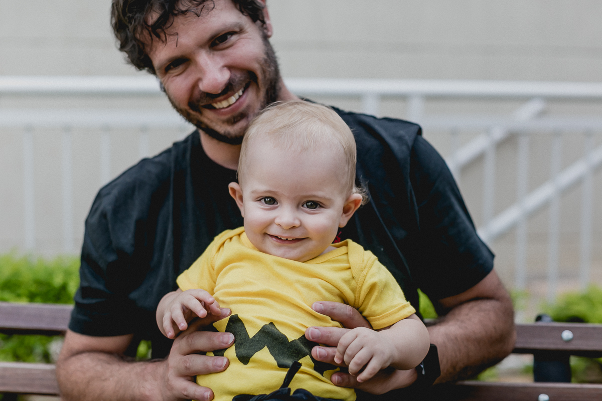 retrato com o papai no ensaio familia