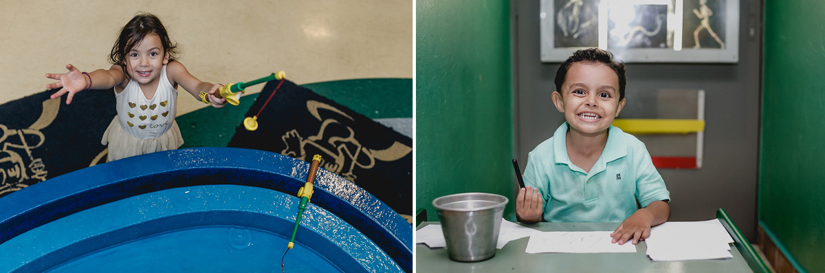 brincando de pescaria e medico no buffet