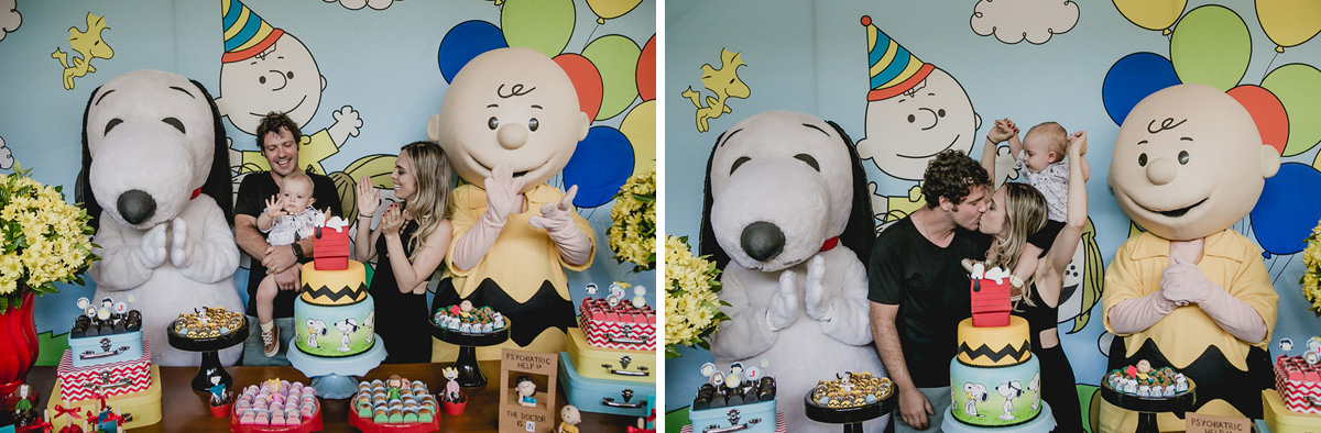 cantando o parabens com a familia