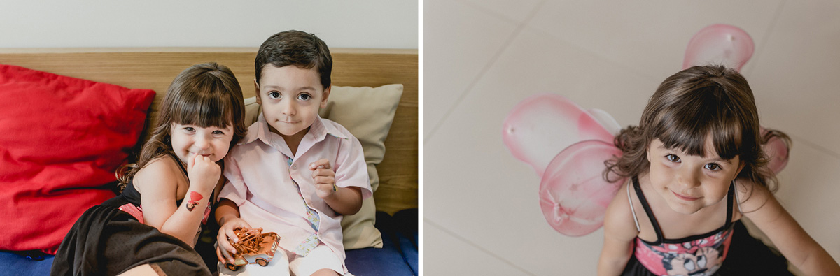 se divertindo com a prima