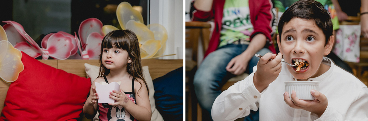 convidados assistindo ao show do magico