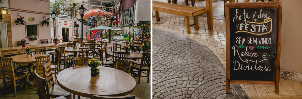 detalhes do interior do buffet praça pitangueira