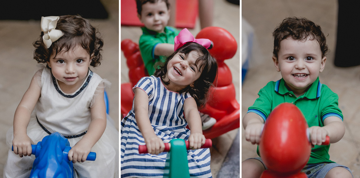 se divertindo com os amiguinhos