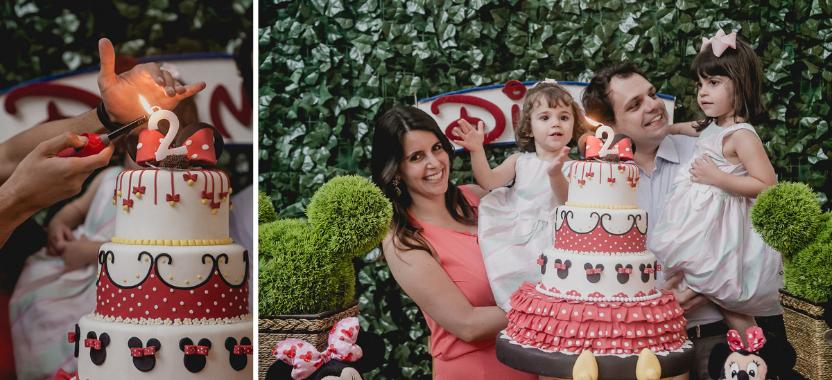 acendendo a vela e cantando o parabens