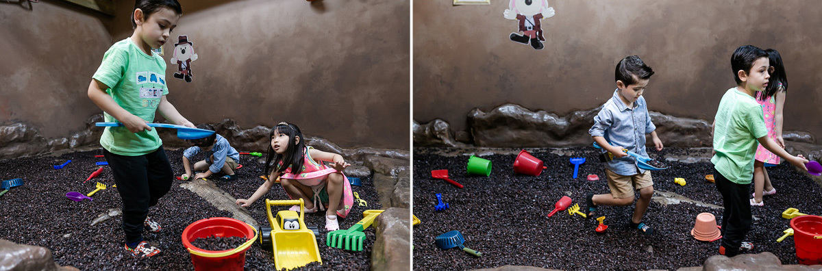 fotografias do aniversário de 5 anos do alexandre no buffet miniland unidade vila olimpia com o tema dinossauros