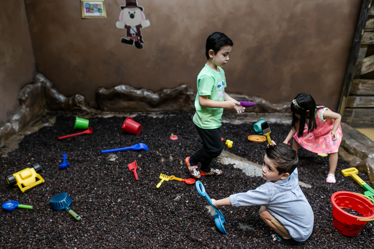 fotografias do aniversário de 5 anos do alexandre no buffet miniland unidade vila olimpia com o tema dinossauros