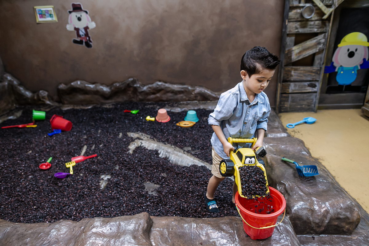 fotografias do aniversário de 5 anos do alexandre no buffet miniland unidade vila olimpia com o tema dinossauros