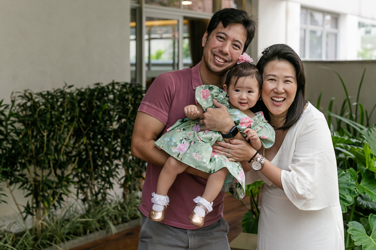 fotografias do aniversário de 1 ano da bianca com o tema jardim que aconteceu no salão de festas do condominio da familia