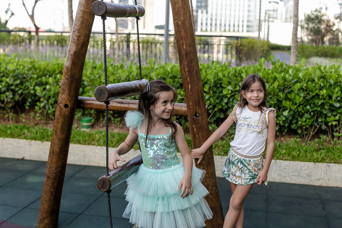 fotografias do aniversário de 7 anos da Martina no condominio da familia na zona sul de sao paulo sp
