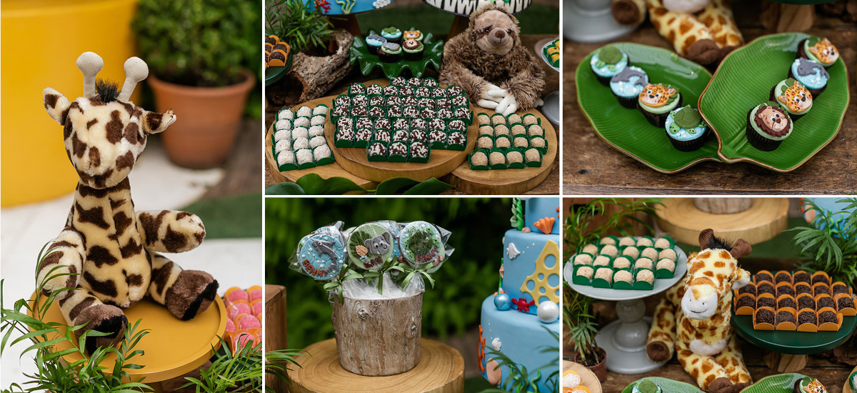 fotografias do aniversário de 4 anos do benjamin e do daniel com o tema safari que aconteceu lá no buffet espaço tragaluz na vila olimpia zona sul sao paulo sp