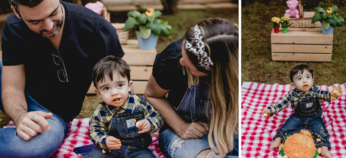 se divertindo com a familia