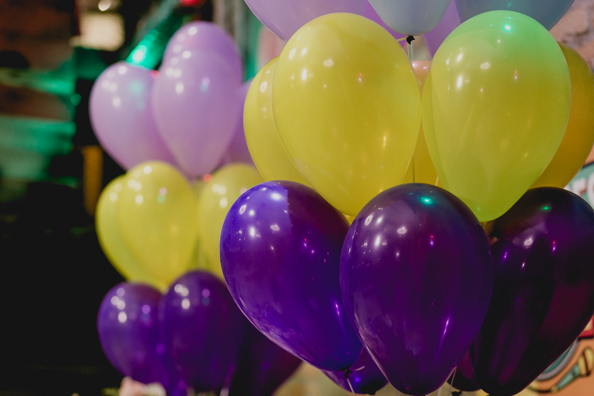 Baloes da festa de 6 anos da Manoela