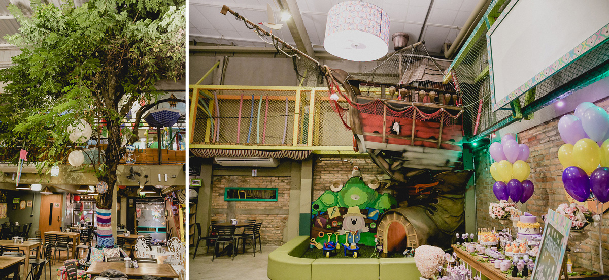 Interior do Buffet Miniland Tree em pinheiros