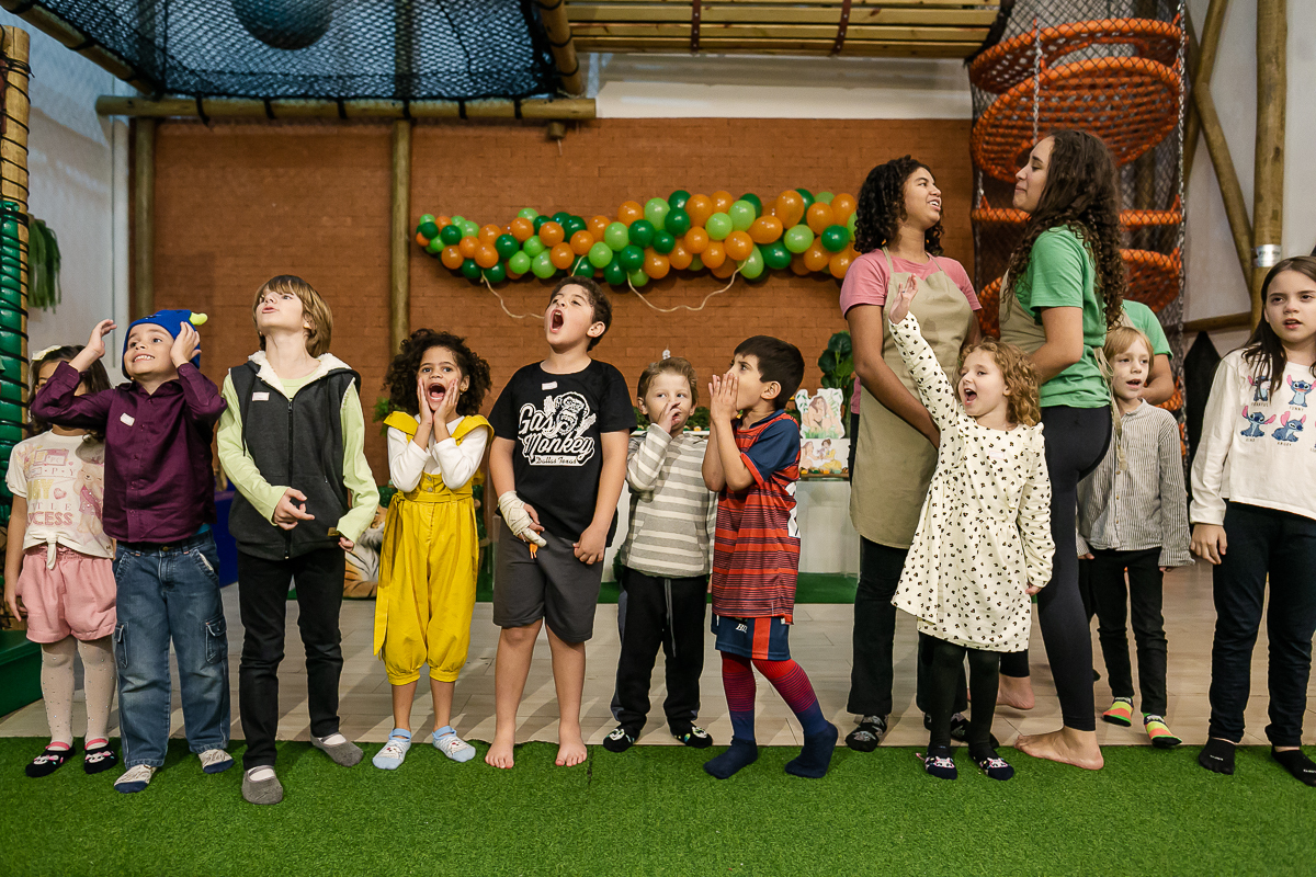 fotografias do aniversário de 6 anos da carolina com o tema tarzan no buffet terralegria localizado no bairro indianópolis zona sul sao paulo sp