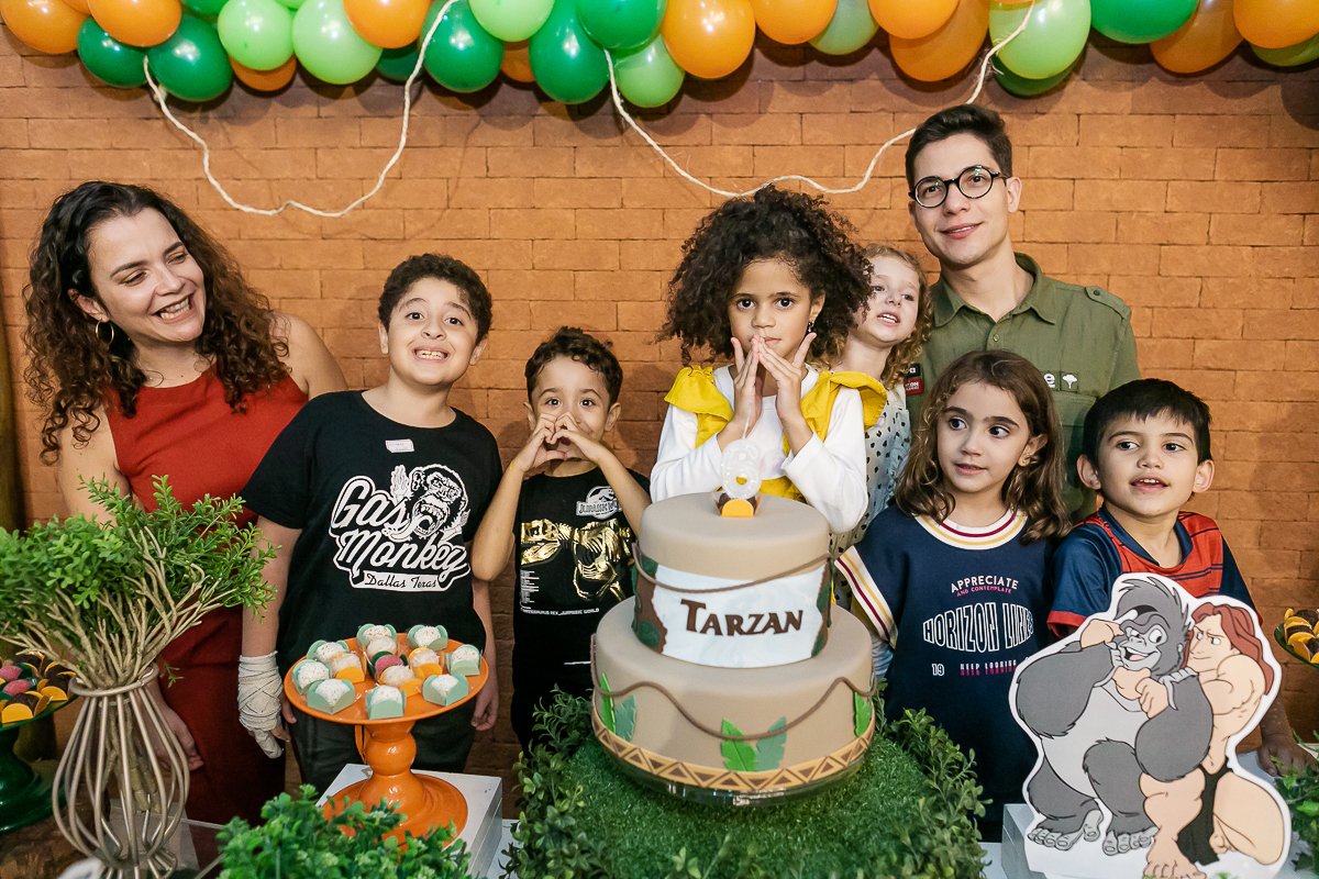 fotografias do aniversário de 6 anos da carolina com o tema tarzan no buffet terralegria localizado no bairro indianópolis zona sul sao paulo sp