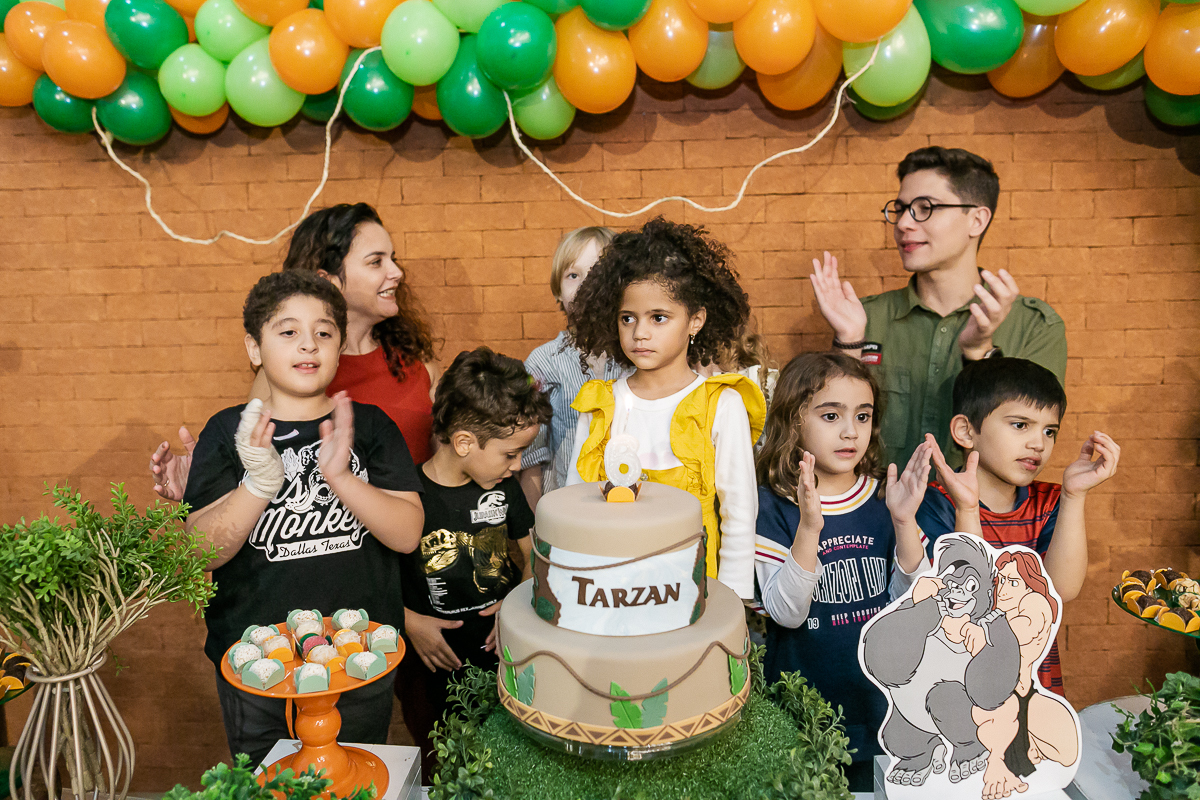 fotografias do aniversário de 6 anos da carolina com o tema tarzan no buffet terralegria localizado no bairro indianópolis zona sul sao paulo sp