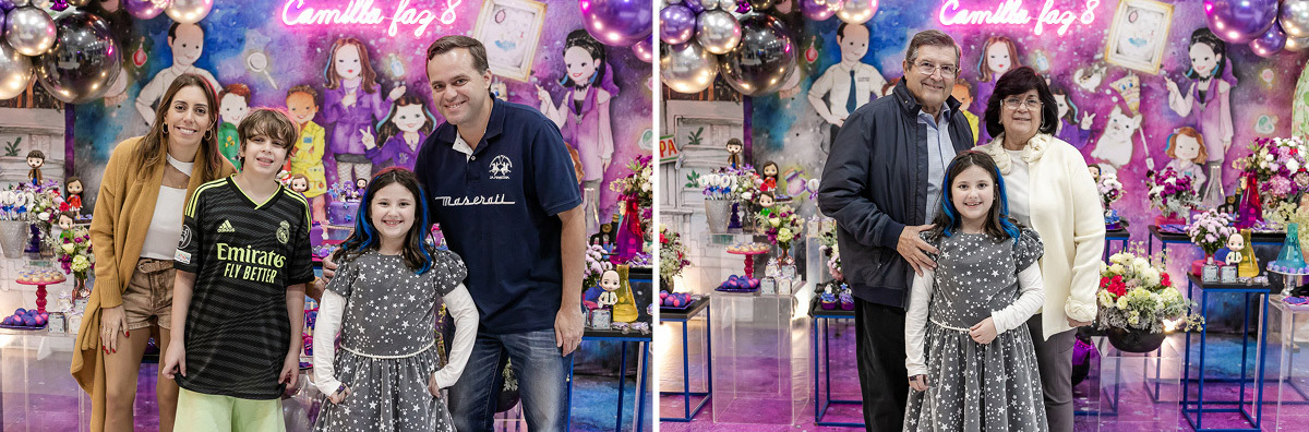 fotografias do aniversário de 8 anos da camilla com o tema detetive do prédio azul la no buffet spasso splash em moema zona sul de sao paulo sp