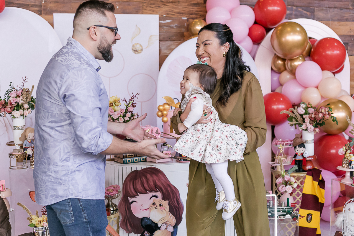 fotografias do aniversário de 1 ano da Sofia com o tema Harry Potter no buffet espaço zoe no tatuapé zona leste são paulo sp