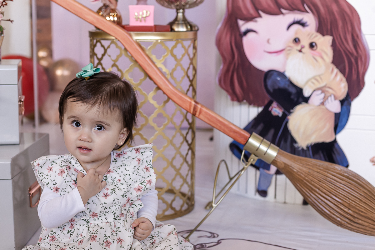 fotografias do aniversário de 1 ano da Sofia com o tema Harry Potter no buffet espaço zoe no tatuapé zona leste são paulo sp