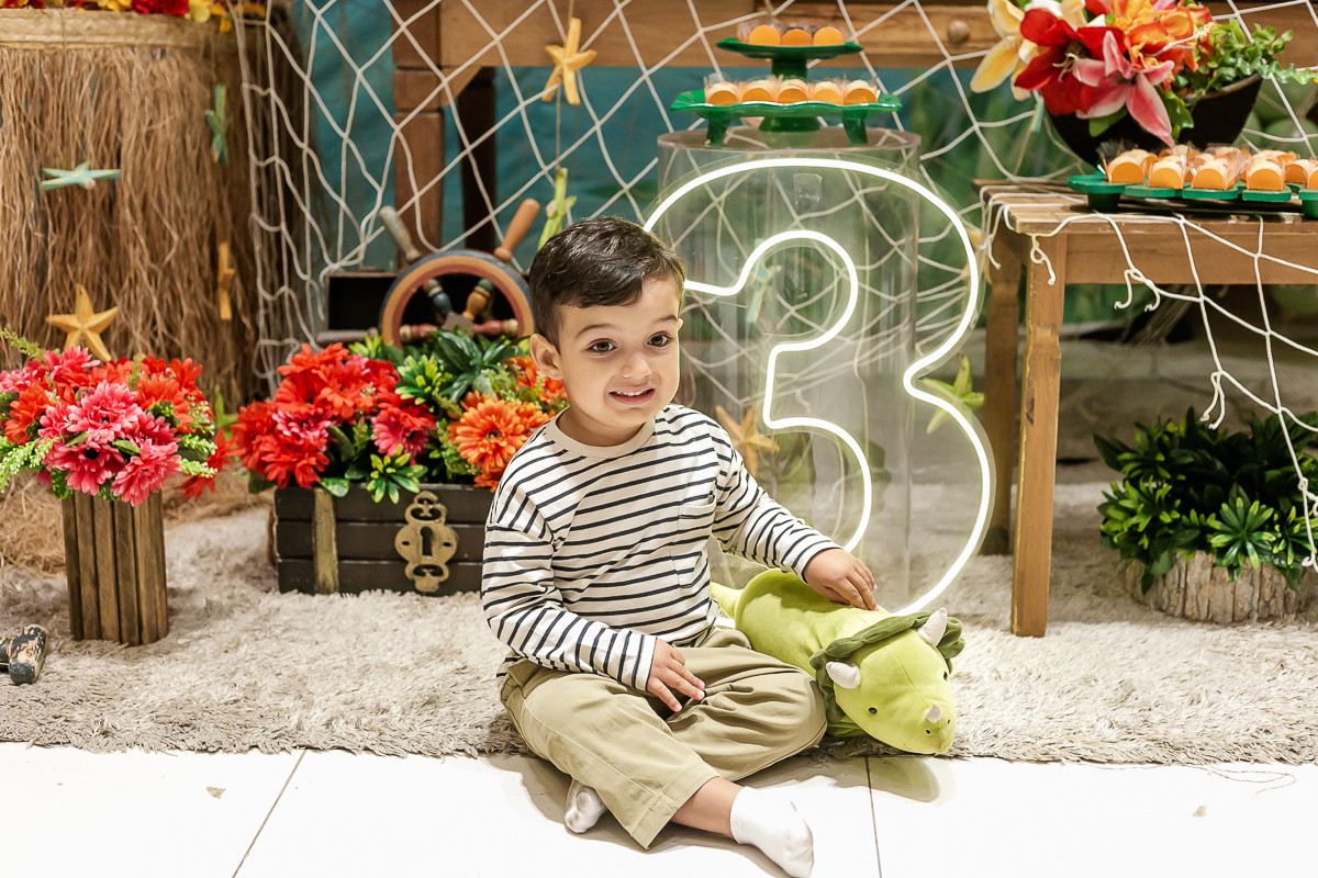 fotografias do aniversário de 3 anos do Pedro com o tema Moana no buffet spazio reale II em moema zona sul sao paulo sp